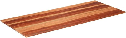 Solid Acacia Wood Table Top 55.1 x 23.6 Inches, Rectangular Desktop Replacement for Dining Room Desk Kitchen Cafe Workstation Brown