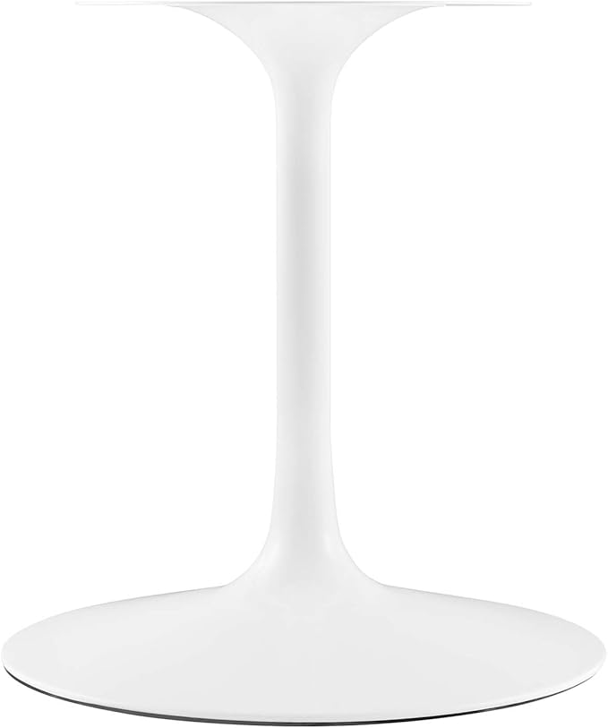 Modway Lippa Oval 78" Artificial Marble Mid-Century Modern Dining Table in White Black