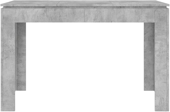 Concrete Gray Dining Table 47.2"x23.6"x29.9" Engineered Wood Modern Narrow Kitchen Table with Clean Lines for Small Space Dining Room Kitchen Island Breakfast Nook