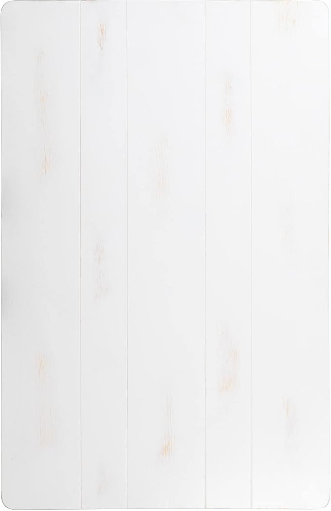 Flash Furniture HERCULES Series 46" x 30" Rectangular Antique Rustic White Solid Pine Farm Dining Table
