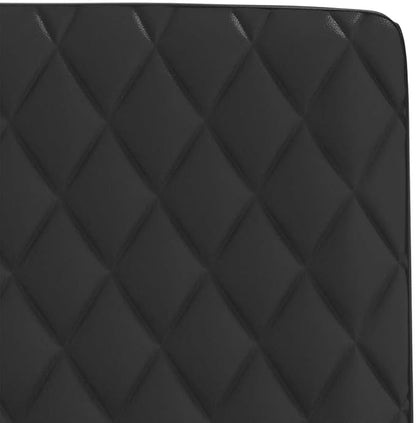 Modern Dining Chairs 2 Pack Black Faux Leather Upholstered Kitchen Chairs with Sturdy Metal Frame for Dining Room, Living Room, Bedroom