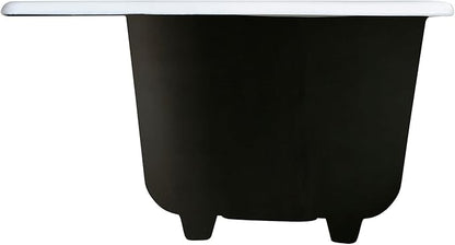 Gourmetier GCKTS15158 15X15 Single Bowl Top Mount Drop-In Kitchen Sink, White