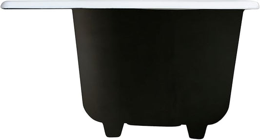 Gourmetier GCKTS15158 15X15 Single Bowl Top Mount Drop-In Kitchen Sink, White
