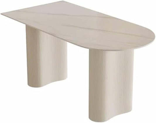 Dinning Table Slate Island Dining Table Modern Simple Cream Style Home Party Negotiation Kitchen & Dining Room Tables