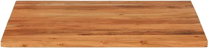 27.6"x27.6" Solid Acacia Wood Square Table Top 1.5" Thick Rustic Butcher Block Desk or Replacement Dining Counter for Bar, Studio, RV, Small Workbench