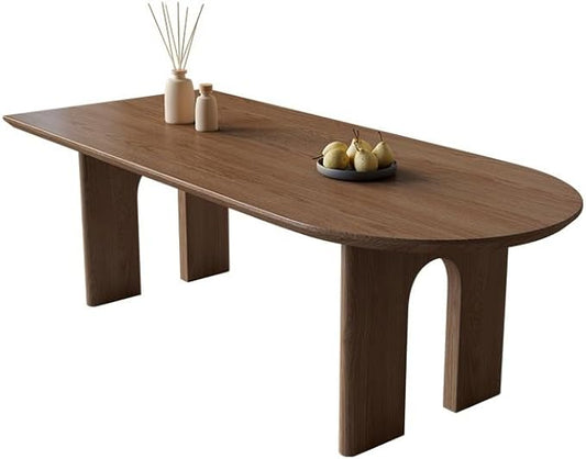 Dining Room Table Solid Wood Island Table Rectangular Wall-Mounted Home Desk Restaurant Dining Table Modern Dining Table(180cm)