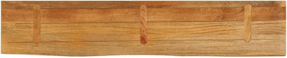 Solid Mango Wood Live Edge Table Top Extra Long Durable for Dining and Kitchen, Rustic Mango Wood Table Top 71 x 15.7 x 1 Inches
