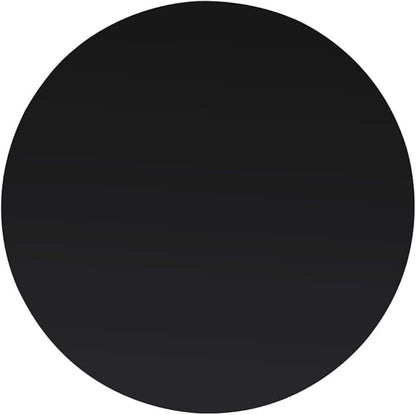 27.6 in Black Tempered Glass Tabletop 0.3 in Thick Scratch & Heat Resistant Round Coffee Dining Table Top Modern Minimalist for Living Room Kitchen Indoor Outdoor Use