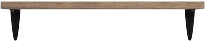 Wallniture Arras Wood Floating Shelves for Wall Storage, Small Bookshelf, Hanging Book Shelves for Living Room, Bedroom, Office, Burnt Finish, Set of 10 (Burnt)