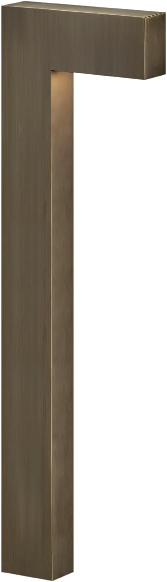 Hinkley Atlantis 1518MZ-LL Large LED Low Voltage Landscape Pathway Light, 12v, Dimmable, Solid Brass, Matte Bronze