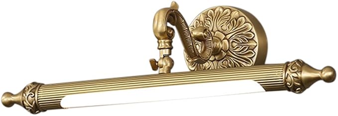 Aiwen LED Vanity Light Fixture 7W 16.14 inch Bath Vanity Lights with PC Lamp Shade Retro Artwork Picture Lighs Wall Sconces for Dressing Bathroom Lighting Cool White 6000k