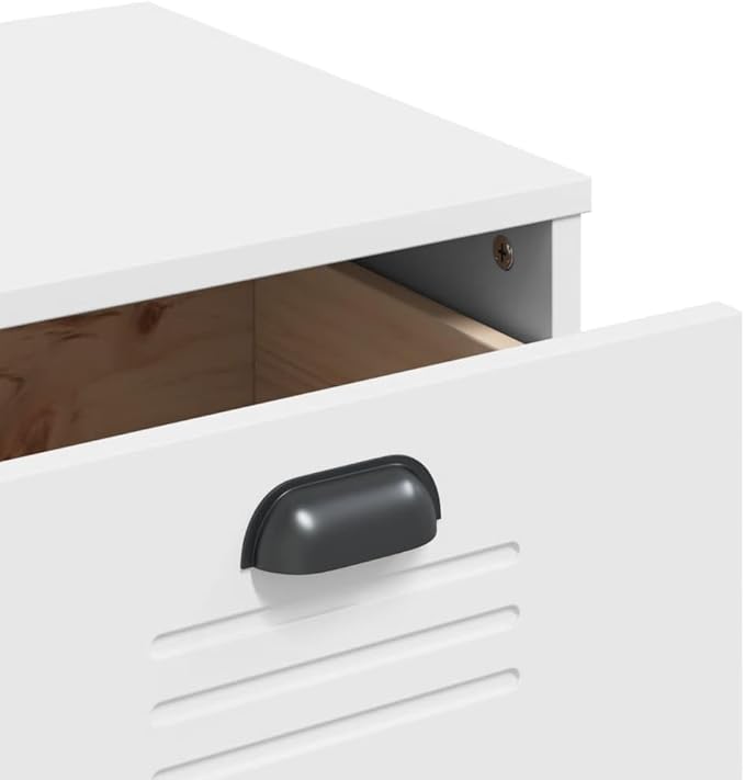 White Storage Sideboard Cabinet, Engineered Wood, 31.5x31.5x31.5 Inch, Modern Rectangular Buffet with Drawers for Living Room, Dining, Hallway Kitchen Furnitur