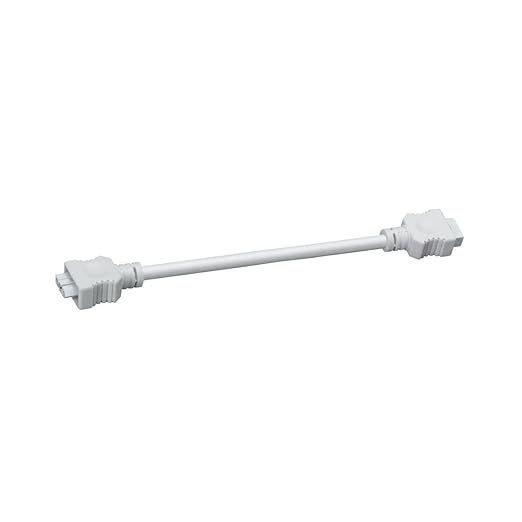 Kichler Under Cabinent Interconnect 9" Cable, Under Cabinent Lighting Accessory in White, 10571WH, (9" L x 1" W)