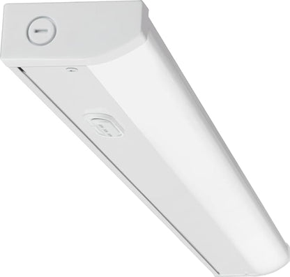 Juno UCES 18 Inch LED Under Cabinet Lighting, LED Kitchen Cabinet Light Fixture Hardwired, Dimmable, Damp Rated, Selectable Warm, Neutral, Cool White Light (UCES 18IN SWW4 90CRI WH M6)