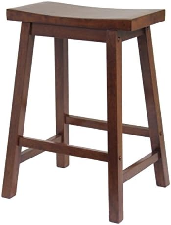 Ergode Sally 3-Piece Kitchen Island Table Set | 2 Drawers | Saddle Seat Stools | Space-Saving & Stylish | (94344-VV)