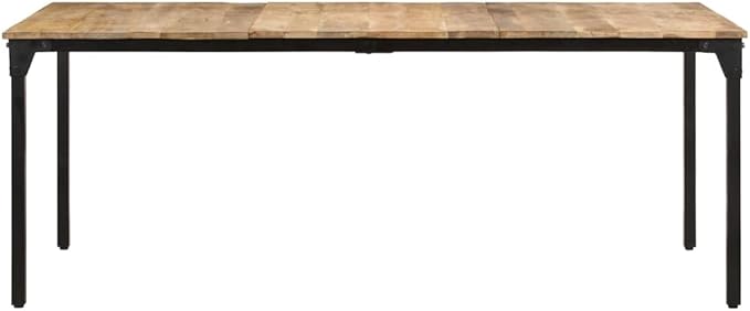 78" Industrial Mango Wood Dining Table, Seats 6, Expandable Console for Kitchen, Dining Room or Office
