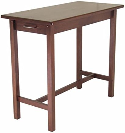 Ergode Sally 3-Piece Kitchen Island Table Set | 2 Drawers | Saddle Seat Stools | Space-Saving & Stylish | (94344-VV)