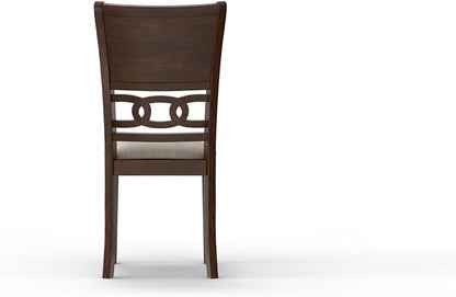 New Classic Furniture Gia 3-Piece Drop Leaf Dining Table Set with 2 Chairs, 42-Inch, Cherry
