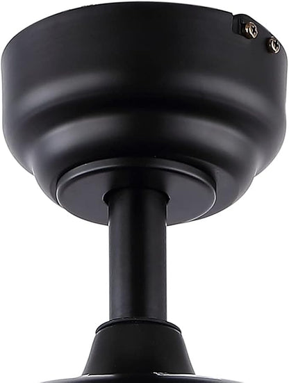 JONATHAN Y 52" Black 2-Light Iron LED Ceiling Fan with Remote, 5 Reversible Ashwood/Coffee Brown Blades, Farmhouse Industrial Metal Dome Shade, ETL Listed, LED Bulbs Included JYL9613A