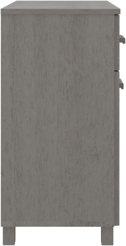 Light Grey Sideboard Buffet Cabinet 31.1x15.7x31.5 in Solid Pine Coffee Bar Kitchen Storage Credenza for Dining Room Living Room Entryway