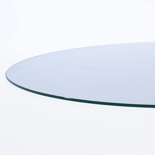 Spancraft 36" Inch Round 3/4" Thick Clear Glass Table Top with Flat Polished Edge and Tempered Glass, Replacement Glass Table Top, Great for Dining Tables, end Tables, and Outdoor Patio Table Tops or