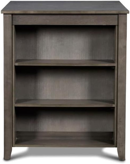New Classic Furniture Gia Counter Table with Two Chairs and Storage Shelf, 30-Inch, Gray