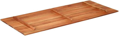 Solid Acacia Wood Table Top 55.1 x 23.6 Inches, Rectangular Desktop Replacement for Dining Room Desk Kitchen Cafe Workstation Brown