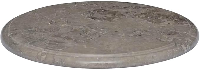 Gray 15.7 x 1 in Marble Table Top for Coffee Table Solid Surface Replacement Countertop for Dining Room Patio Modern Look Easy to Clean
