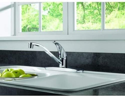 Peerless Single-Handle Kitchen Sink Faucet, Stainless P110LF-SS