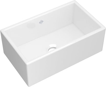 ROHL MS3018WH Shaws Classic Fireclay Kitchen Sink