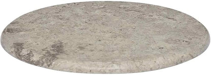 Grey Marble Table Top 20 inch Round Natural Stone Dining Surface, Modern Elegance for Coffee or Dining Tables, Easy-Clean Solid Slab for Living Room Kitchen Studio Apartment