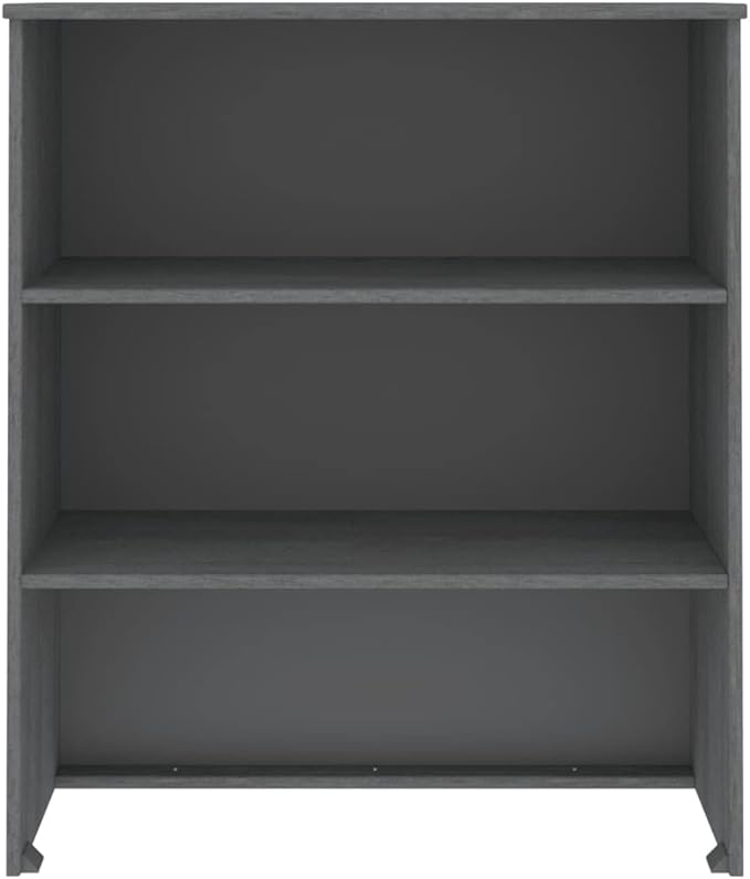 Dark Grey Highboard Top 13.8x33.5x39.4 inches, Pine Wood & MDF Buffet Cabinet with Shelves, Rustic Coffee Bar Storage for Living Room, Dining Room and Kitchen