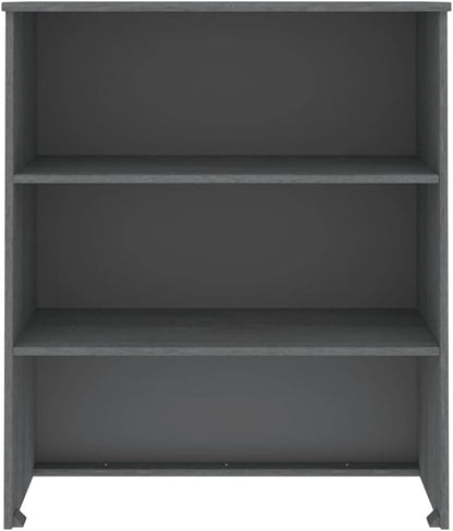 Dark Grey Highboard Top 13.8x33.5x39.4 inches, Pine Wood & MDF Buffet Cabinet with Shelves, Rustic Coffee Bar Storage for Living Room, Dining Room and Kitchen