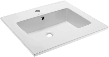 Swiss Madison Well Made Forever SM-VT327 Voltaire Vanity Top Sink, Glossy White