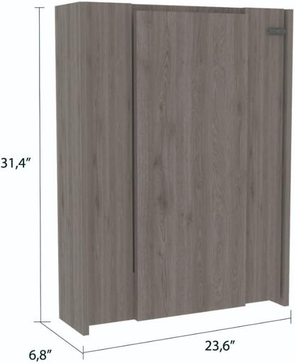 10 Shelf 2 Pcs Kitchen Set, Kitchen Island and Functional Table Whiteand Light Gray