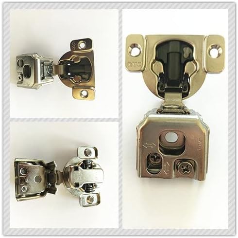 Soft Close 1-1/4" Overlay Cabinet Hinge Cabinet Kitchen Hardware Kitchen Cabinet Door Hinges with Screws 105 Degree 6 Ways 3 Cam Adjustment
