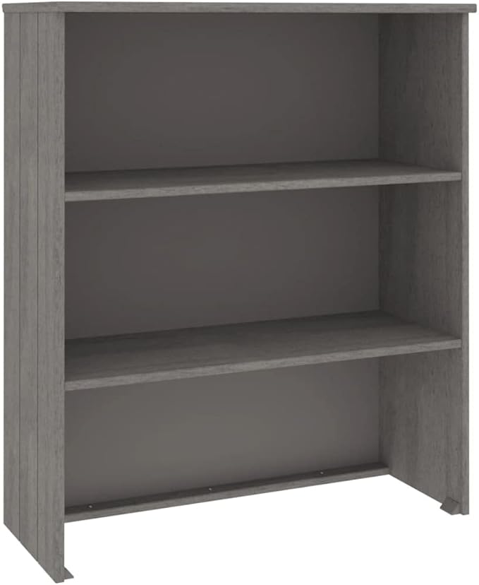 Light Grey Buffet Cabinet Top 33.5"x33.5"x39.4" Solid Pine Kitchen Storage Sideboard with Lacquered Surface Rustic Coffee Bar Credenza for Living Room Dining Nook