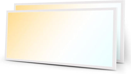 Art3d 2x4 FT LED Flat Panel Light, UL&ETL Listed, 3CCT Selectable Color Temperature 3000K/4000K/5000K, 0-10V Dimmable 5500LM Flush Mount Ceiling Light, 30W/40W/50W Drop Ceiling Light, 2 Pack