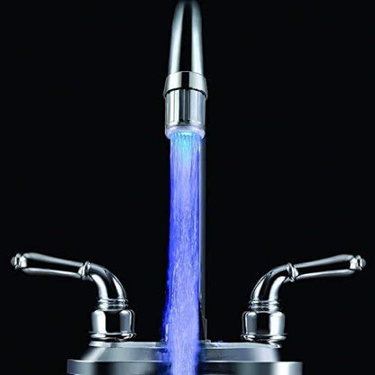 SNOMYRS 7-Color Change Automatically LED Water Faucet Light - Color Changing Faucet Tap for Kitchen and Bathroom (7 Color-1PC)