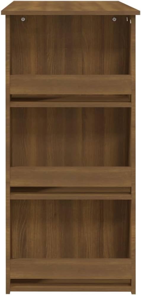 Modern Brown Oak Engineered Wood Bar Table, Medium Size for Dining and Kitchen Spaces, Stylish and Practical for Home Room Use