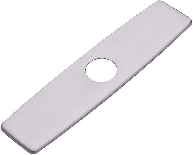Fapully 10.23'' Kitchen Sink Faucet Hole Cover Deck Plate Escutcheon Brushed Nickel