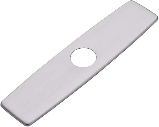 Fapully 10.23'' Kitchen Sink Faucet Hole Cover Deck Plate Escutcheon Brushed Nickel