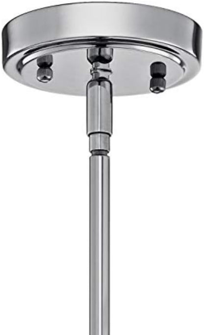 KICHLER Everly 19.75" 1 Light Bell Pendant Clear Glass Chrome