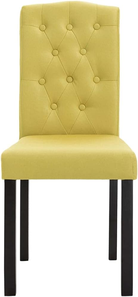 Green Fabric Dining Chairs Set of 4 Modern Farmhouse Kitchen Chairs with Thick Upholstery and Rubber Wood Frame for Dining Room Kitchen