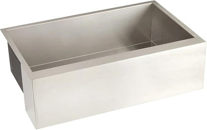 Signature Hardware 447795 Sitka 33" Farmhouse or Undermount Single Basin Stainless Steel Kitchen Sink