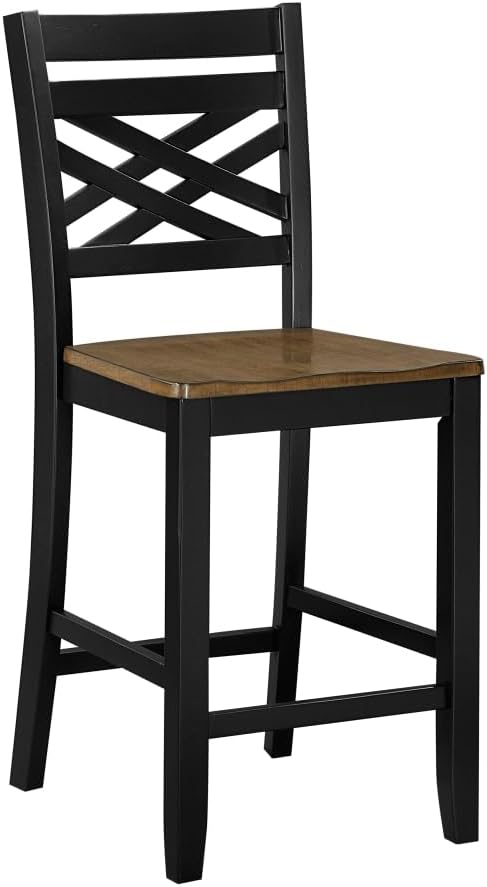 Counter Height Dining Set with Round Table and Storage for Kitchen Island Use