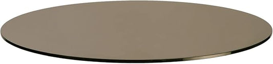 Spancraft Round Bronze Tempered Glass 1/2" Thick Table Top (18")