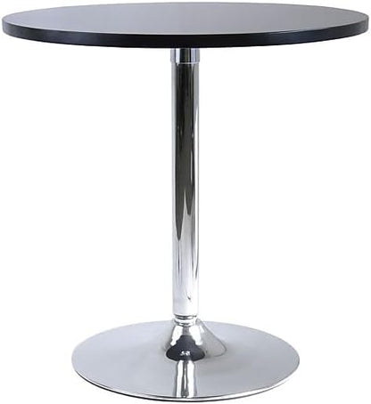Winsome Spectrum 29 1/2-inch x 28.74-inch x 28.74-inch MDF Round Dining Table, Black (93729)