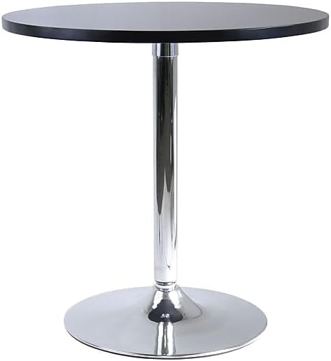 Winsome Spectrum 29 1/2-inch x 28.74-inch x 28.74-inch MDF Round Dining Table, Black (93729)