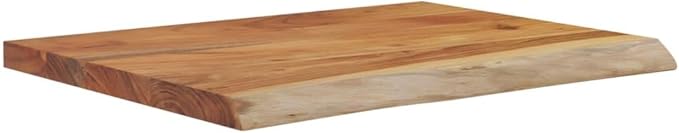 Solid Acacia Wood Live Edge Shelf Wall Mounted for Decorative Items with Shelf Supporting 165.3 lbs, Rustic Wall for Living Room, Brown Acacia Wood 15.7 x 11.8 x 1.0 Inches